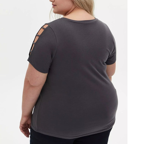 Torrid Plus Size 3 Disney Villains Maleficent Sorceress Ladder Sleeve T Shirt - Picture 4 of 4